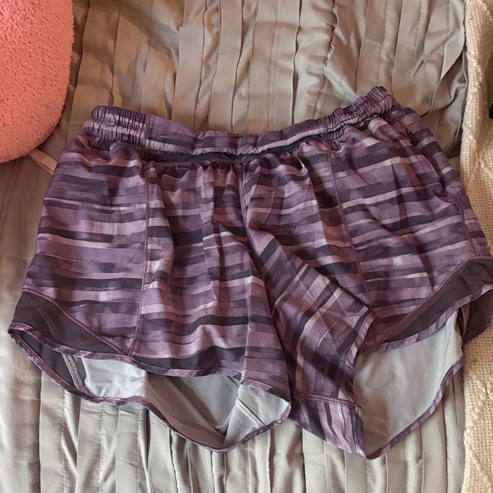 LULULEMON purple hotty hot shorts size 10